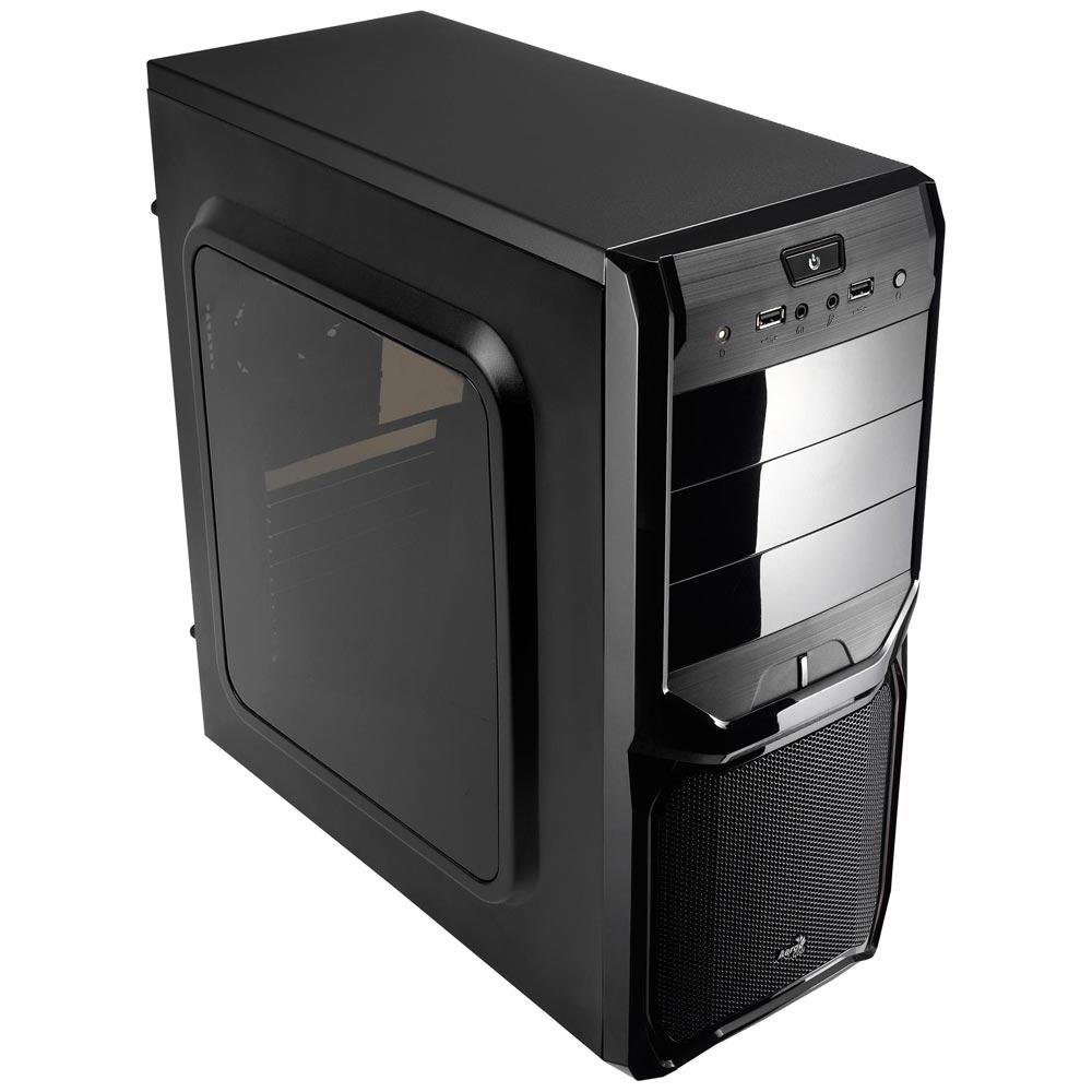 Gabinete Aerocool Gamer Mid Tower V3X Window Preto Gabinete Aerocool Gamer Mid Tower V3X Window Preto