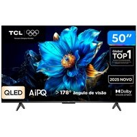 Smart TV 50" TCL 4K UHD QLED 50P7K Google TV AiPQ Google Assistente 3 HDMI