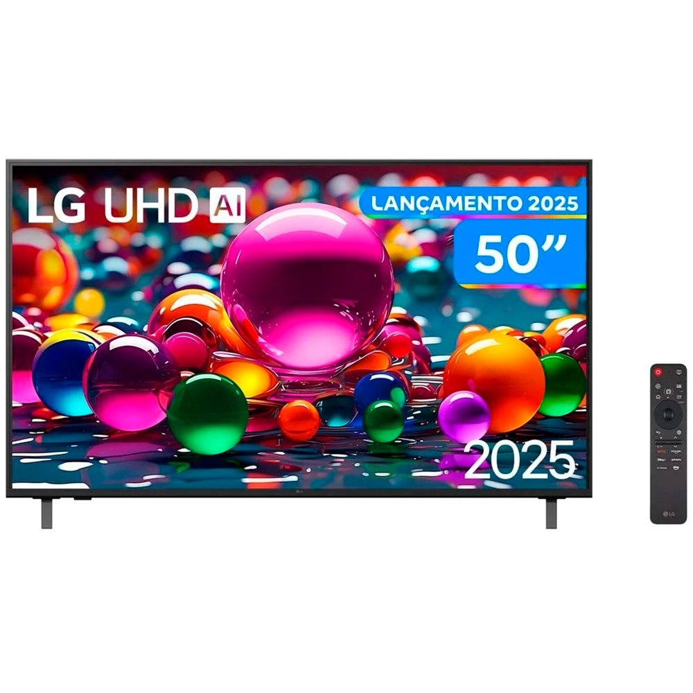 Smart TV 50 LG 4K Ultra HD 50UA8550PSA webOS 25 AI Processor 4K Gen8 com Alexa 3 HDMI