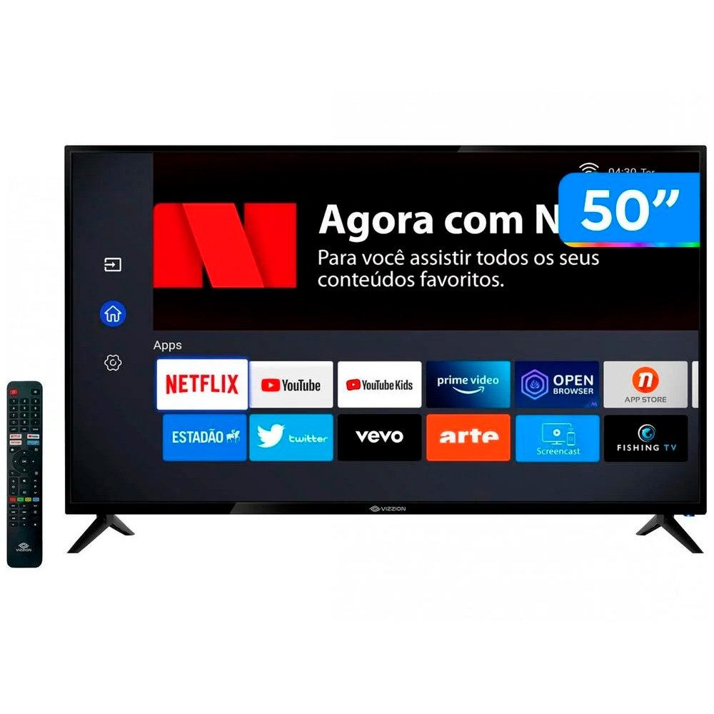 Smart TV 50? 4K DLED Vizzion LE50UHD20