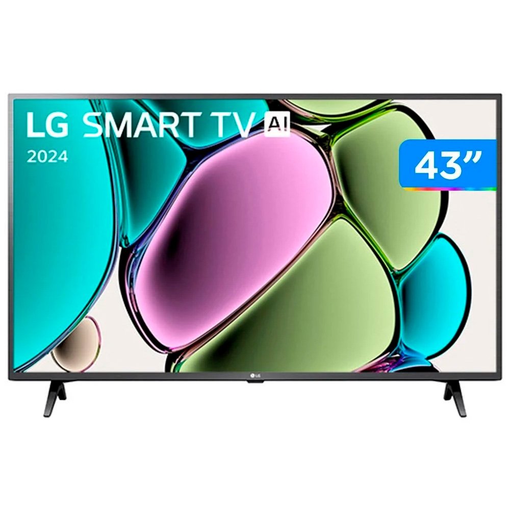 Smart TV 43 Full HD LCD LG 43LR6700PSA AI Processor Wi-Fi e Bluetooth 2 HDMI 1 USB