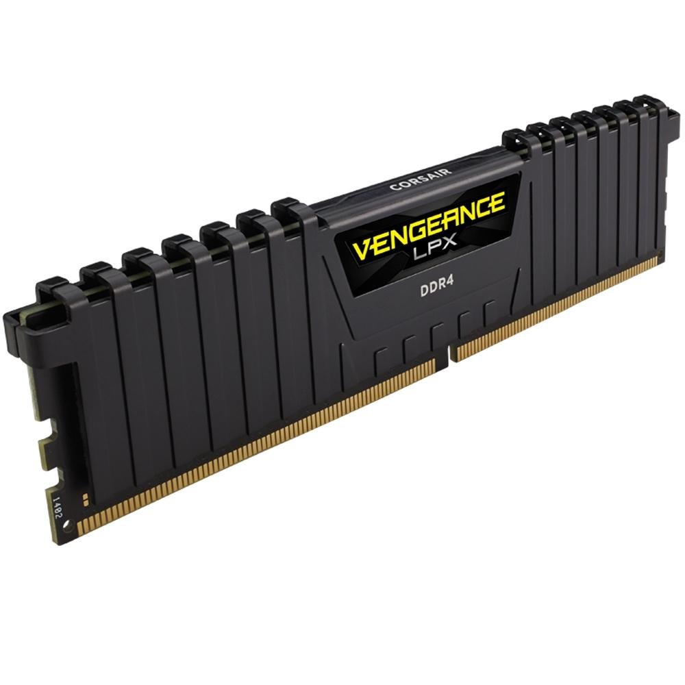 Memória Corsair Vengeance LPX, 4GB, 2400MHz, DDR4, CL14, Preto - CMK4GX4M1D2400C14