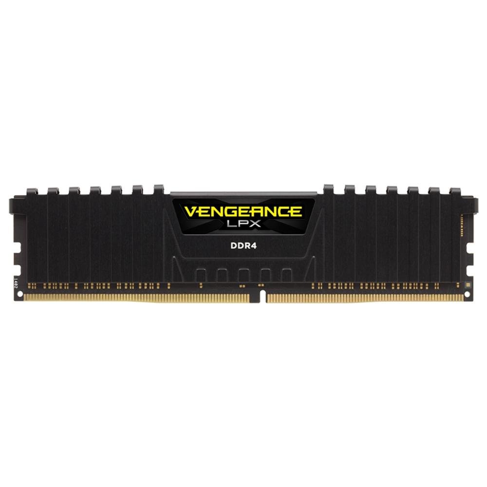 Memória Corsair Vengeance LPX, 4GB, 2400MHz, DDR4, CL14, Preto - CMK4GX4M1D2400C14