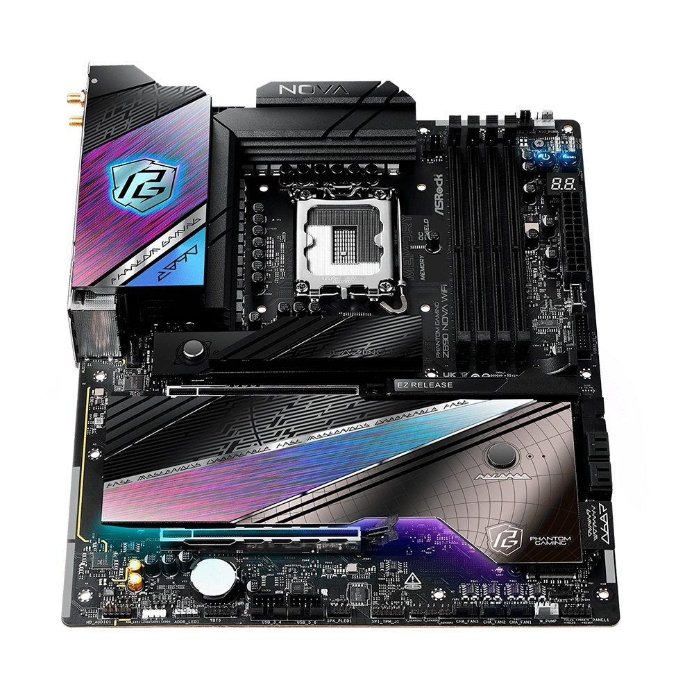 Imagem 7 de 10 do produto Placa-Mãe ASRock Z890 Nova WiFi, Intel LGA1851 Z890, ATX, DDR5 - 90-MXBPS0-A0UAYZ