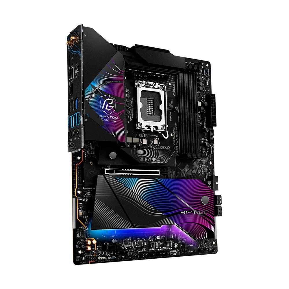 Imagem 3 de 6 do produto Placa-Mãe ASRock Z890 Riptide WiFi, Intel LGA1851 Z890, ATX, DDR5 - 90-MXBPB0-A0UAYZ
