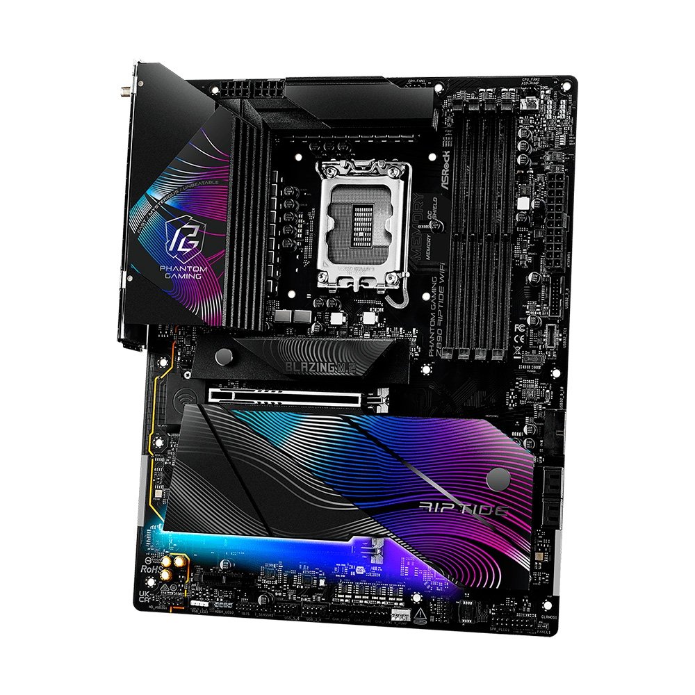 Imagem 4 de 6 do produto Placa-Mãe ASRock Z890 Riptide WiFi, Intel LGA1851 Z890, ATX, DDR5 - 90-MXBPB0-A0UAYZ