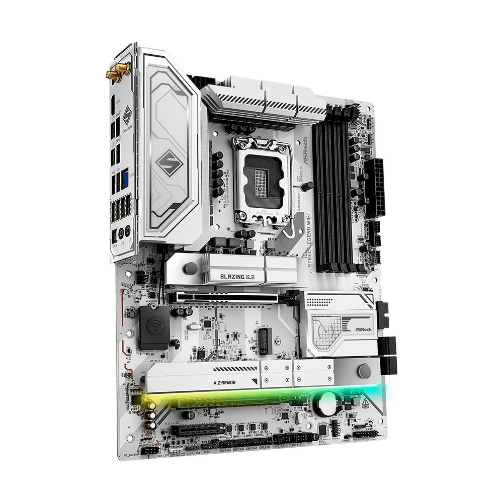 Placa-Mãe ASRock Z890 Steel Legend WiFi, Intel LGA1851 Z890, ATX, DDR5 - 90-MXBPF0-A00UAYZ 8