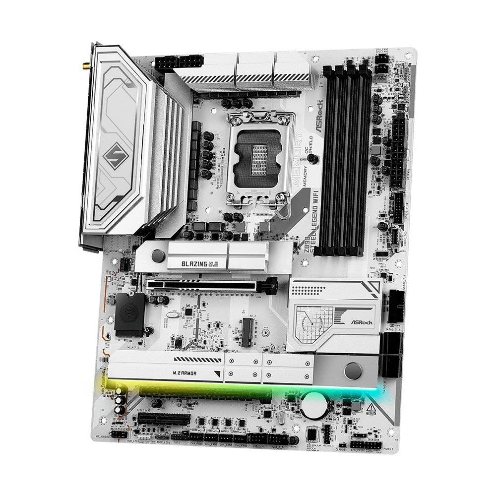 Placa-Mãe ASRock Z890 Steel Legend WiFi, Intel LGA1851 Z890, ATX, DDR5 - 90-MXBPF0-A00UAYZ 7