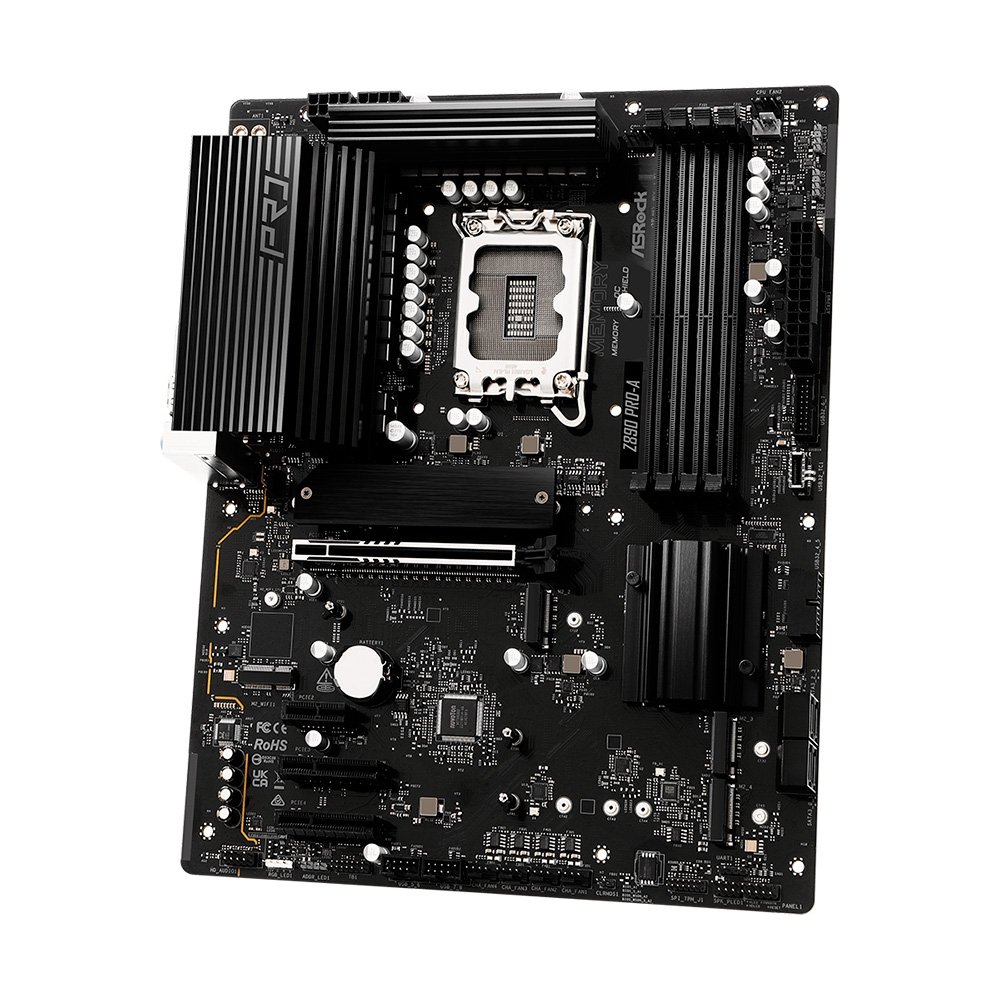 Placa-Mãe ASRock Z890 Pro-A, Intel LGA1851 Z890, ATX, DDR5 - 90-MXBP50-A0UAYZ 7