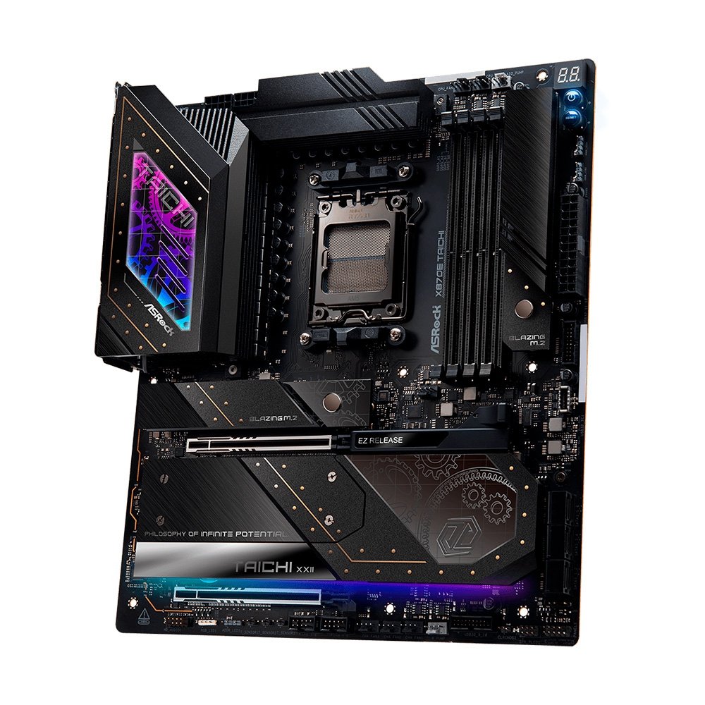 Placa-Mãe ASRock X870E Taichi WiFi, Ryzen AM5 X870E, ATX, DDR5 - 90-MXBP90-AOUAYZ - view 3