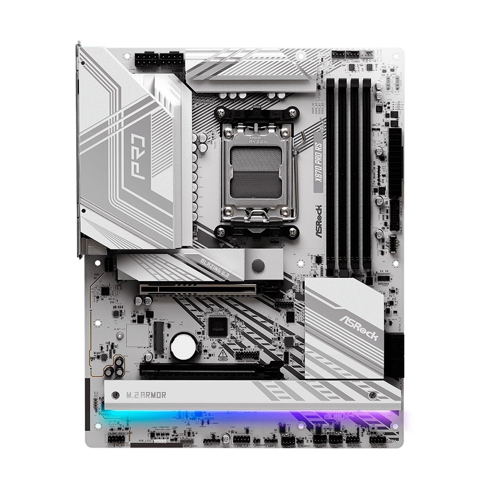 Imagem 2 de 6 do produto Placa-Mãe ASRock X870 Pro RS, Ryzen AM5 X870, ATX, DDR5 - 90-MXBPZ0-A0UAYZ