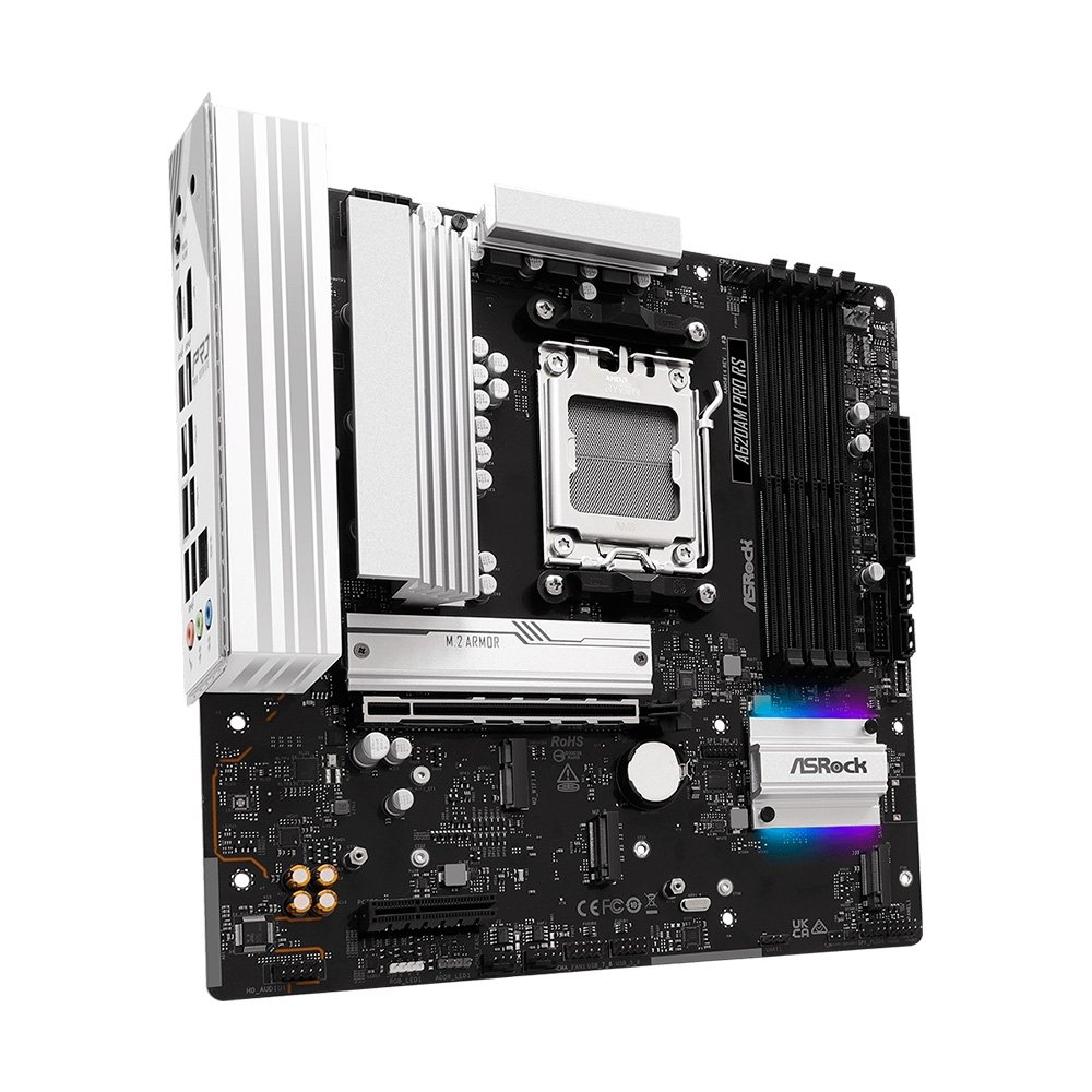 Imagem 3 de 5 do produto Placa-Mãe ASRock A620AM Pro RS, Ryzen AM5 A620A, Micro ATX , DDR5 - 90-MXBSV0-A0UAYZ