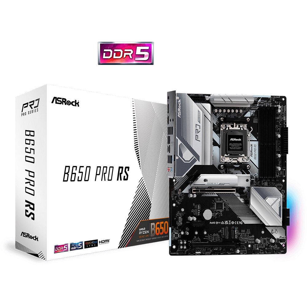 ASRock B650 Pro RS AM5 DDR5 ATXマザボ 動作品 Placa-Mãe ASRock B650 Pro RS DDR5 AM5 | KaBuM!