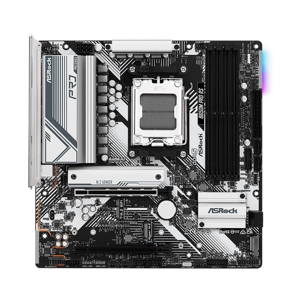 Placa-Mãe ASRock B650M Pro RS, Ryzen AM5 B650, Micro ATX , DDR5 - 90-MXBLP0-A0UAYZ - view 2