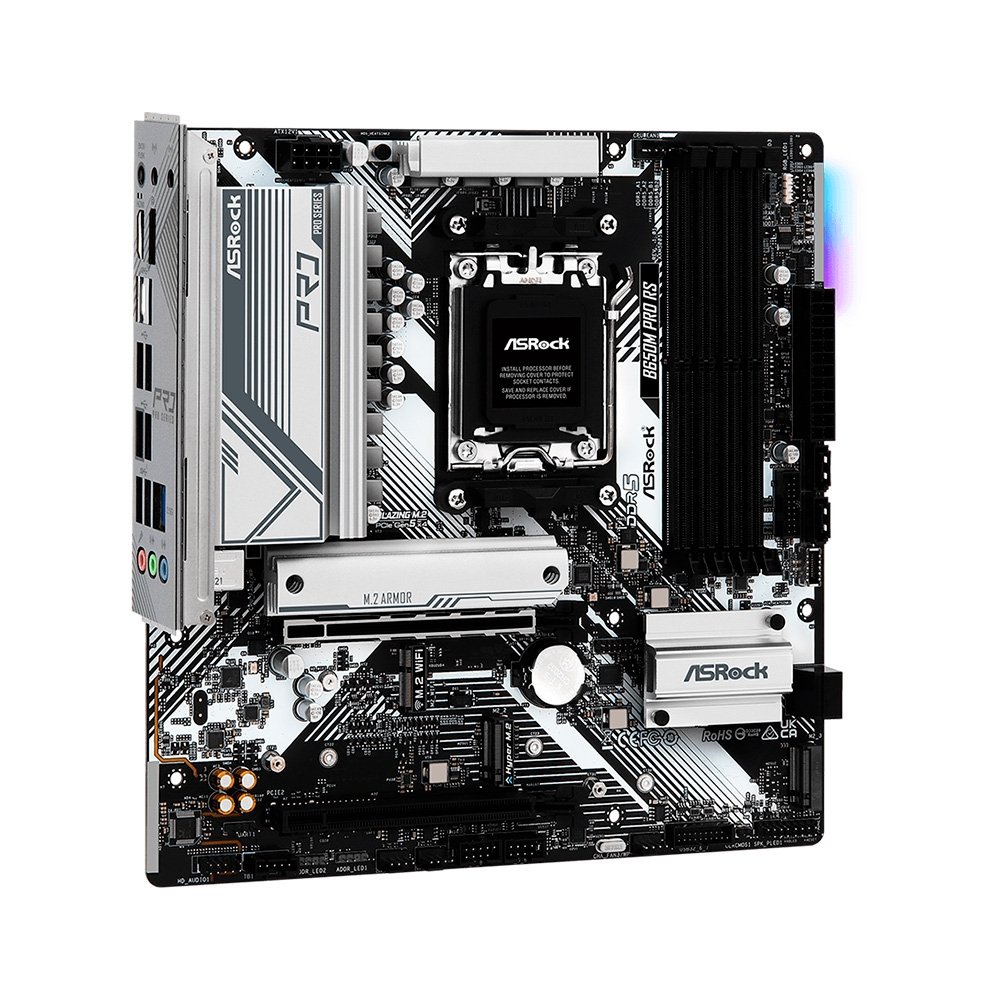 Placa-Mãe ASRock B650M Pro RS, Ryzen AM5 B650, Micro ATX , DDR5 - 90-MXBLP0-A0UAYZ - view 3
