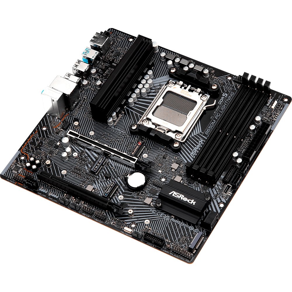 Placa-Mãe ASRock B650M PG Lightning, Ryzen AM5 B650, Micro ATX , DDR5 - 90-MXBMV0-A0UAYZ - view 4