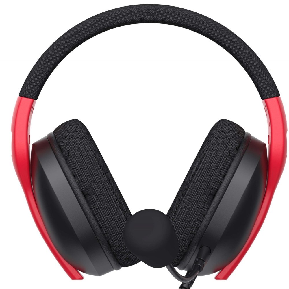Imagem 3 de 7 do produto Headset Gamer Havit Fuxi H5D RGB, Drivers 50mm, Conexão P3, Multiplataforma, Preto e Vermelho - Fuxi-H5D Black/Red