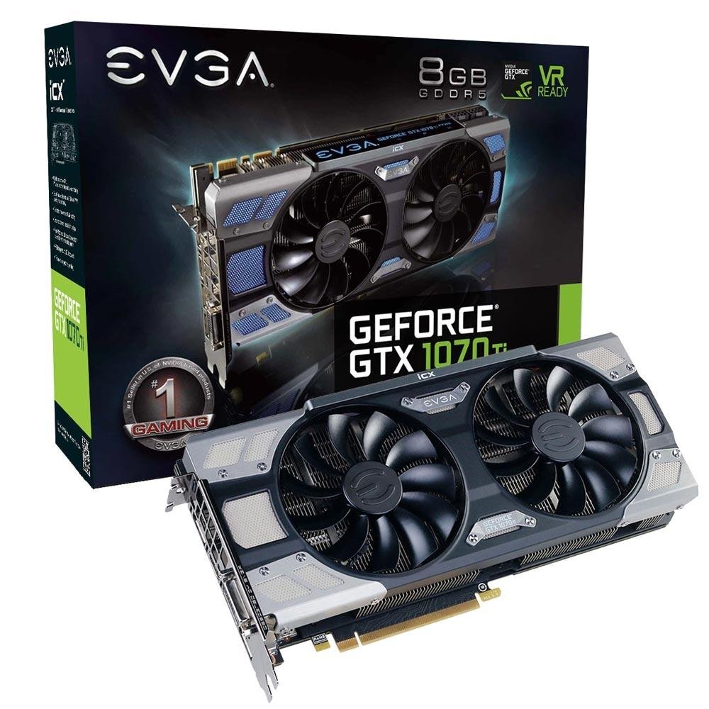 EVGA GeForce GTX 1070 グラフィックボード　2個 Placa de vídeo - NVIDIA GeForce GTX 1070 (8GB / PCI-E) - EVGA SC