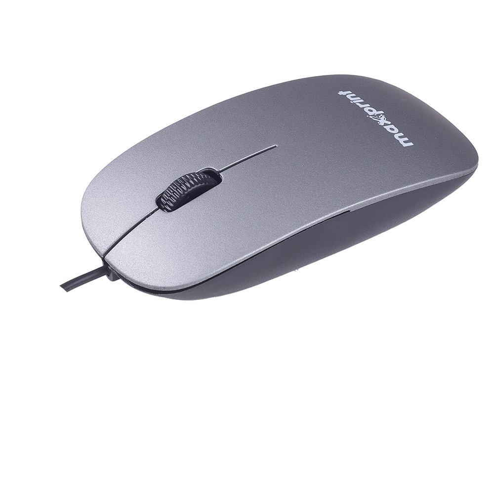 Mouse Maxprint Surface, USB, 1200 DPI, Design Slim, Cinza - 60000160 Mouse Maxprint Surface, USB, 1200 DPI, Design Slim, Cinza - 60000160