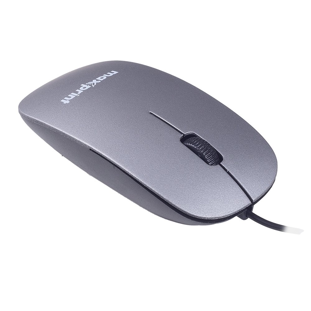 Mouse Maxprint Surface, USB, 1200 DPI, Design Slim, Cinza - 60000160 Mouse Maxprint Surface, USB, 1200 DPI, Design Slim, Cinza - 60000160