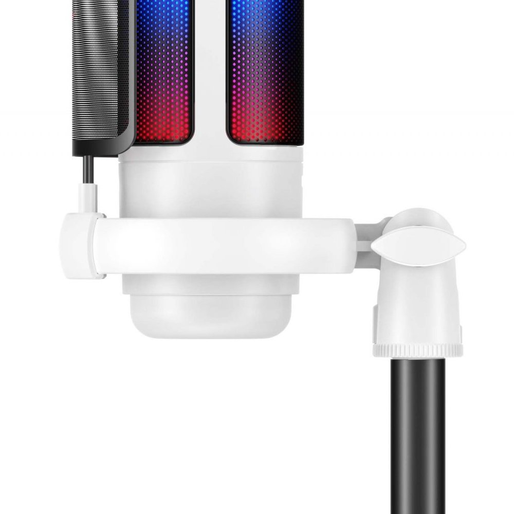 Microfone Gamer Havit GK50, RGB, Cardioide, Conexão USB-C, Branco - GK50 White - view 4