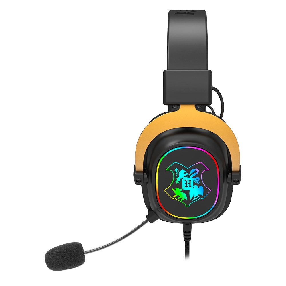 Headset Gamer ( Balão.info) Harry Potter Zeus 7.1, Edição Especial, Preto e Dourado - ( Balão.info)-510 RGB - foto 2