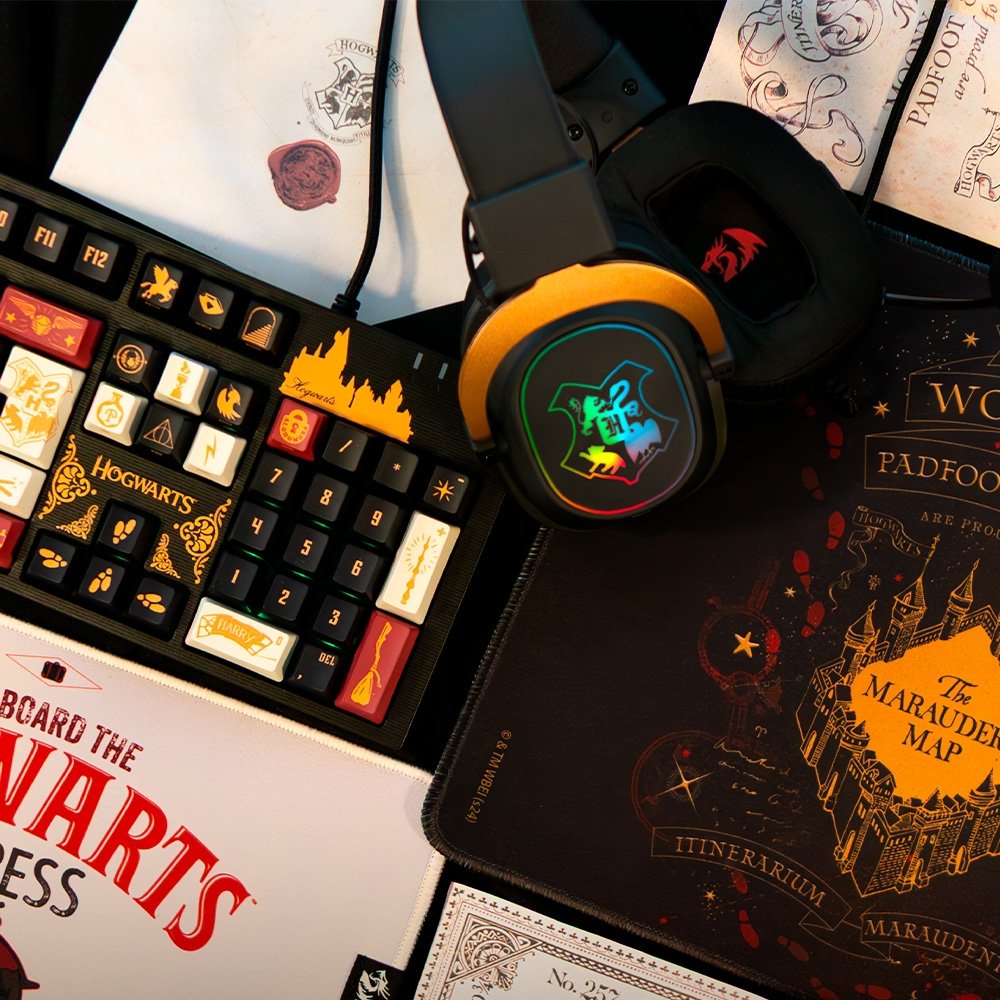Headset Gamer ( Balão.info) Harry Potter Zeus 7.1, Edição Especial, Preto e Dourado - ( Balão.info)-510 RGB - foto 8