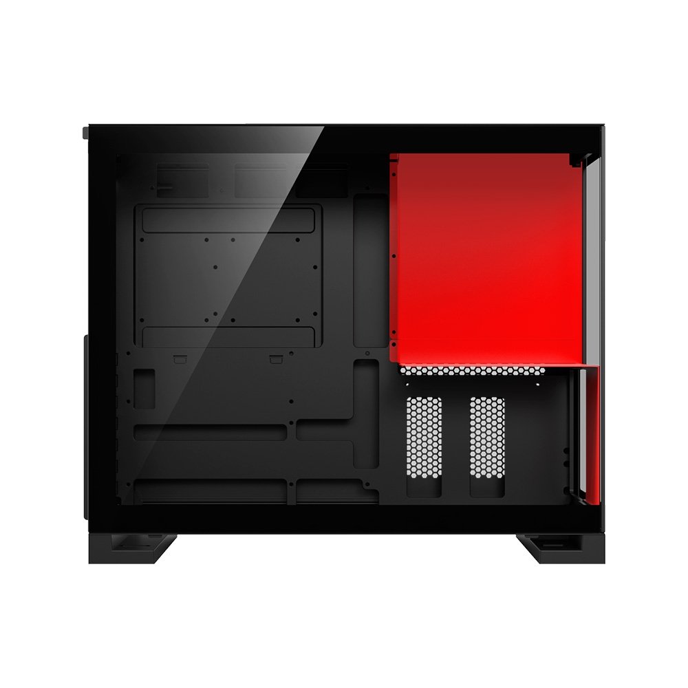 Imagem 9 de 9 do produto Gabinete Gamer Redragon Eternal P&amp;V, Mid Tower, ARGB, ATX, Lateral em Vidro, Sem Fans, Preto e Vermelho - CA-612BR