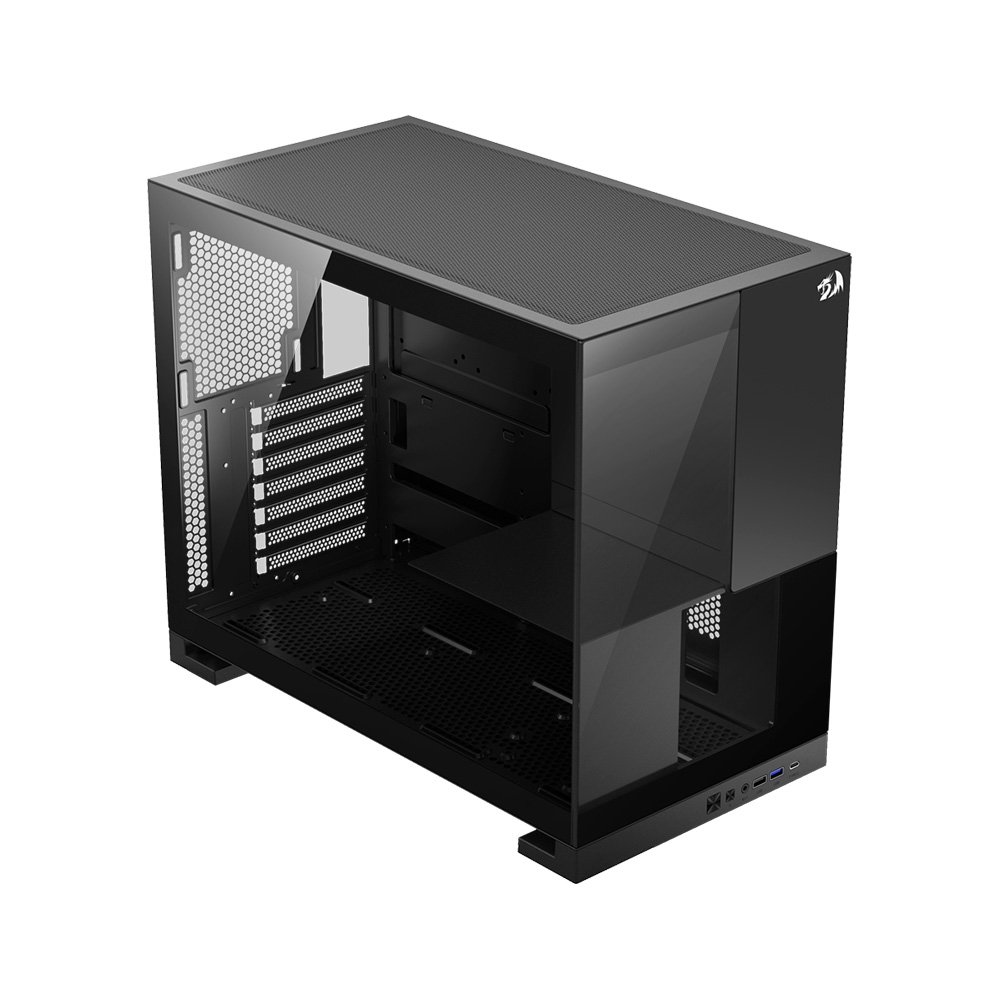 Imagem 5 de 8 do produto Gabinete Gamer Redragon Eternal, Mid Tower, ARGB, ATX, Lateral em Vidro, Preto - CA-612B