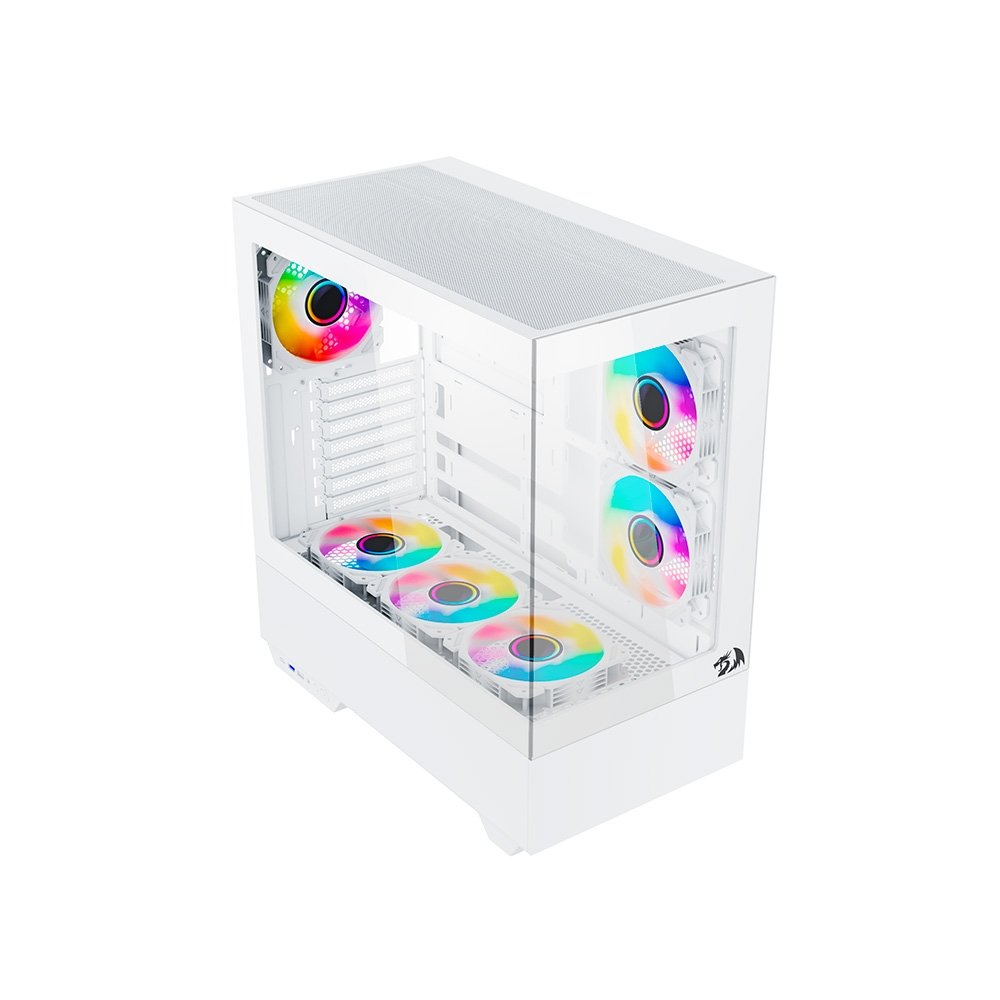 Gabinete Gamer ( Balão.info) Reflect Pro, Mid Tower, ARGB, ATX, Frontal e Lateral em Vidro, Sem FANs, Branco - CA-607W - view 3