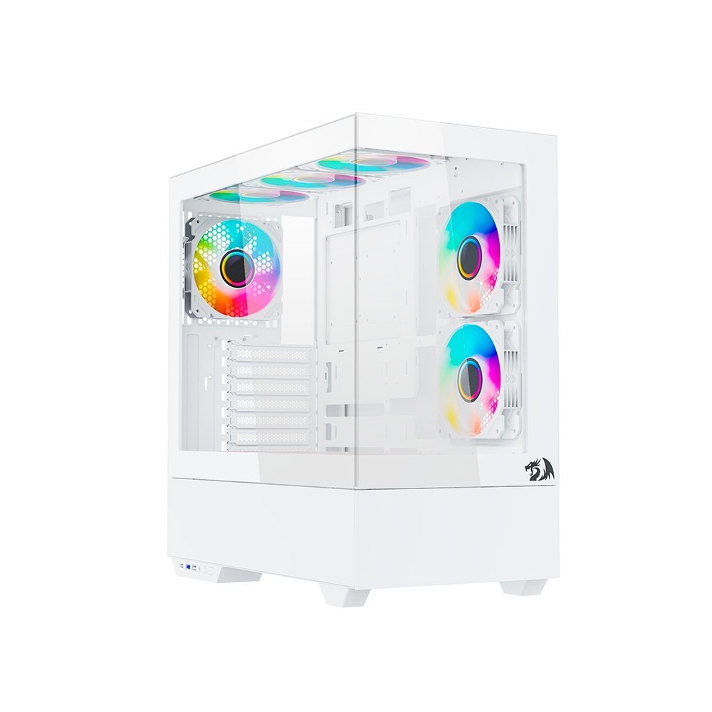 Gabinete Gamer ( Balão.info) Reflect Pro, Mid Tower, ARGB, ATX, Frontal e Lateral em Vidro, Sem FANs, Branco - CA-607W - view 4