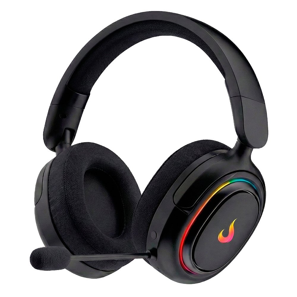 Headset Gamer Rise Mode Nova 01, Surround 7.1, Drivers de 40mm, Microfone Removível, USB, RGB, Preto - RM-HS-NV-01-FB