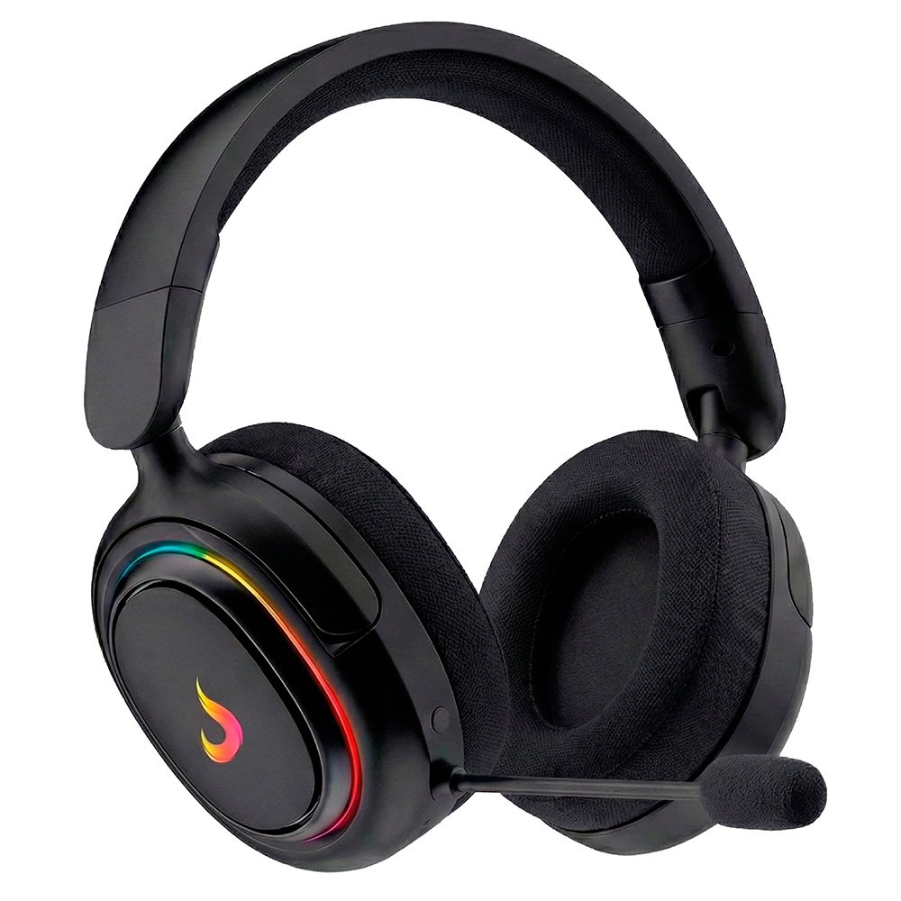 Headset Gamer ( Balão.info) Nova 01, Surround 7.1, Drivers de 40mm, Microfone Removível, USB, RGB, Preto - RM-HS-NV-01-FB - foto 2