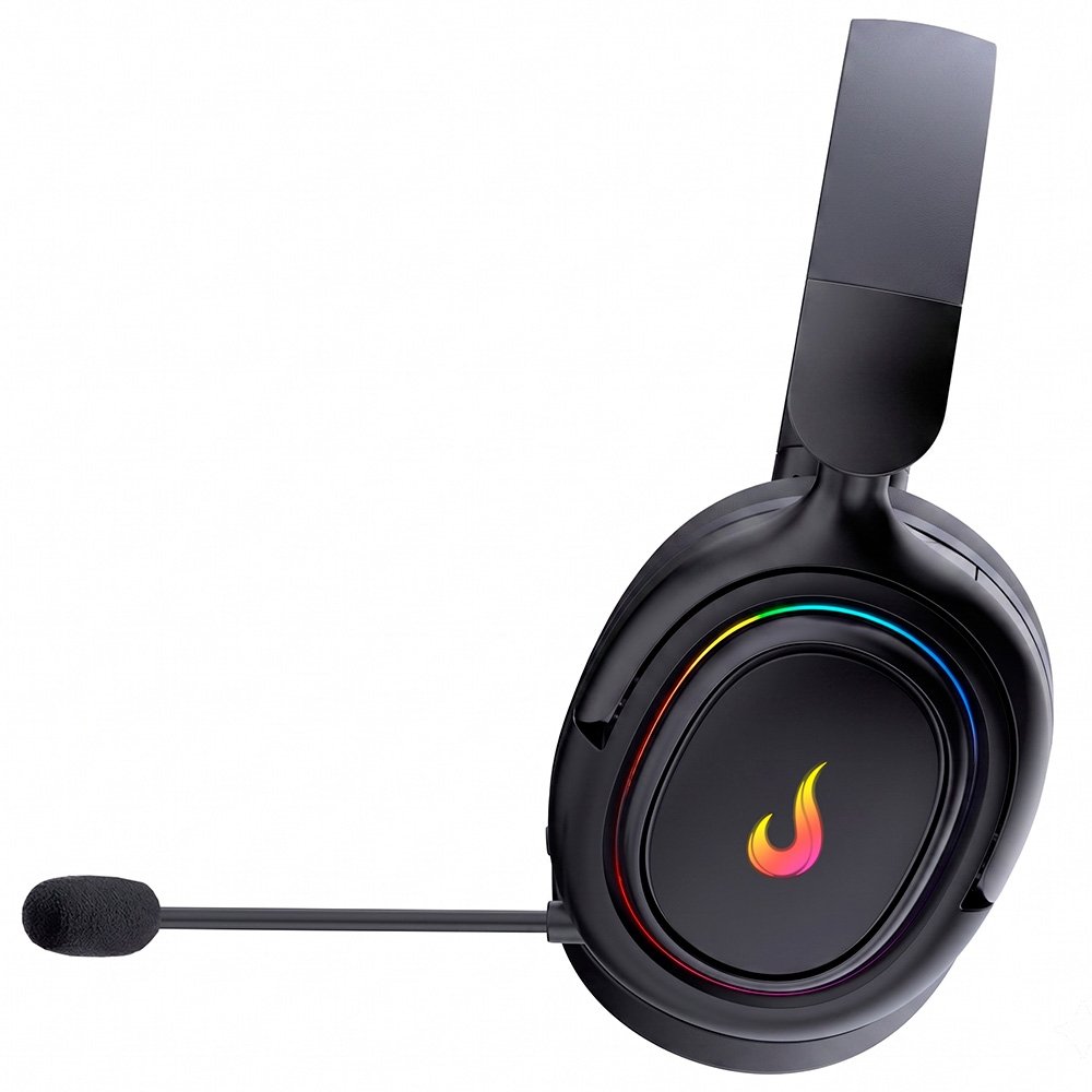 Headset Gamer ( Balão.info) Nova 01, Surround 7.1, Drivers de 40mm, Microfone Removível, USB, RGB, Preto - RM-HS-NV-01-FB - foto 4