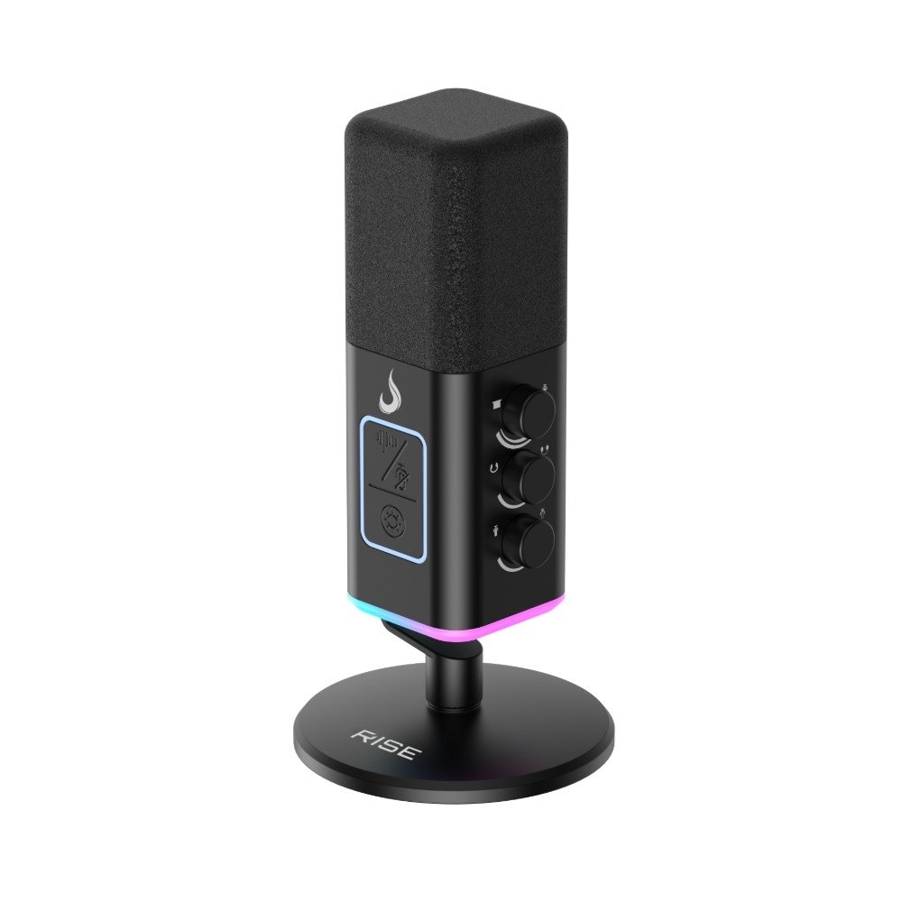 Microfone Gamer De Mesa ( Balão.info) Noisy Cube 01, RGB, USB, Preto - RM-MNC-01-B - foto 3