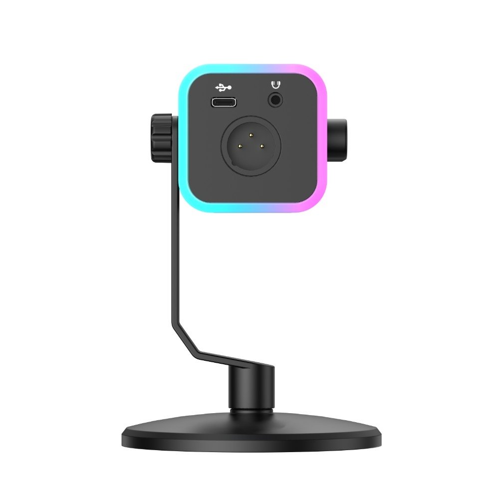 Microfone Gamer De Mesa Rise Mode Noisy Cube 01, RGB, USB, Preto - RM-MNC-01-B - view 7