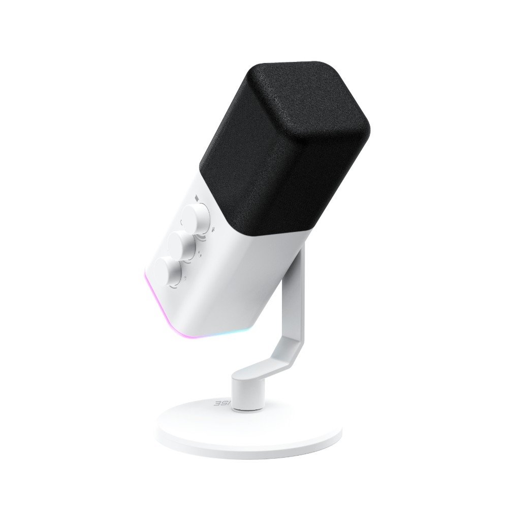 Microfone Gamer De Mesa ( Balão.info) Noisy Cube 01, RGB, USB, Branco - RM-MNC-01-W - foto 4