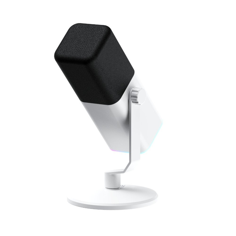 Microfone Gamer De Mesa ( Balão.info) Noisy Cube 01, RGB, USB, Branco - RM-MNC-01-W - foto 5