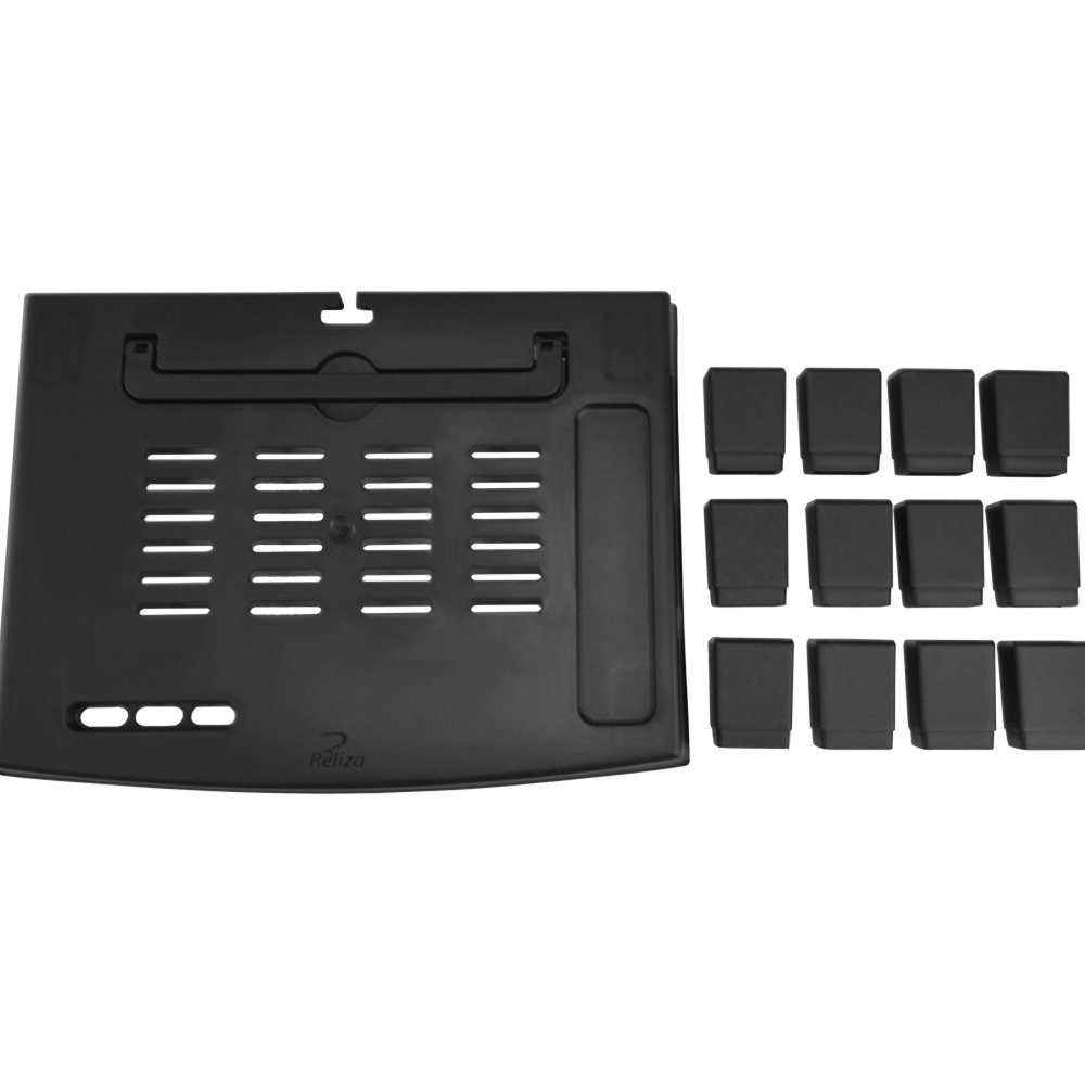 Imagem 3 de 7 do produto Suporte Ergonômico para Monitor e Notebook Reliza Ergonew 4, Ajuste com 4 Níveis de Altura, Preto - 11380