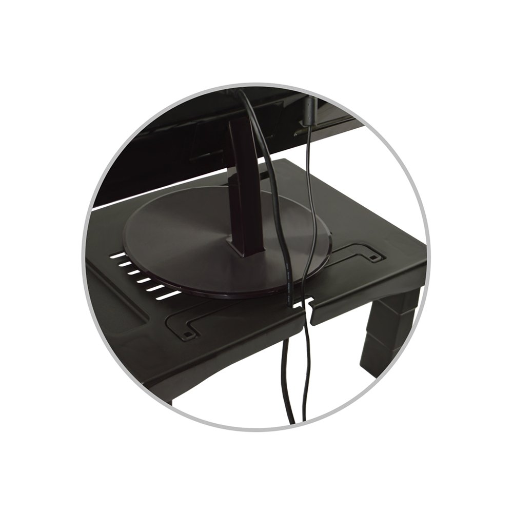 Imagem 4 de 7 do produto Suporte Ergonômico para Monitor e Notebook Reliza Ergonew 4, Ajuste com 4 Níveis de Altura, Preto - 11380