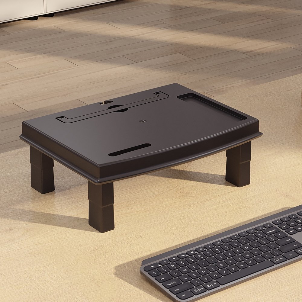 Imagem 6 de 7 do produto Suporte Ergonômico para Monitor e Notebook Reliza Ergonew 4, Ajuste com 4 Níveis de Altura, Preto - 11380