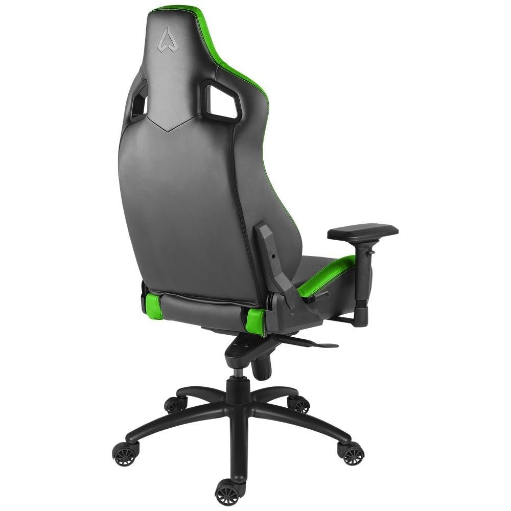 Cadeira Gamer Alpha Gamer Polaris Racing Edition, Até 150Kg, Cilindro de Gás 4, Descanso de Braço 4D, Preto e Verde - AGPOLARISRE-BK-GRN - view 4