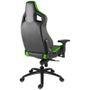 Cadeira Gamer Alpha Gamer Polaris Racing Edition,  Até 150Kg, Cilindro de Gás 4, Descanso de Braço 4D, Preto e Verde - AGPOLARISRE-BK-GRN