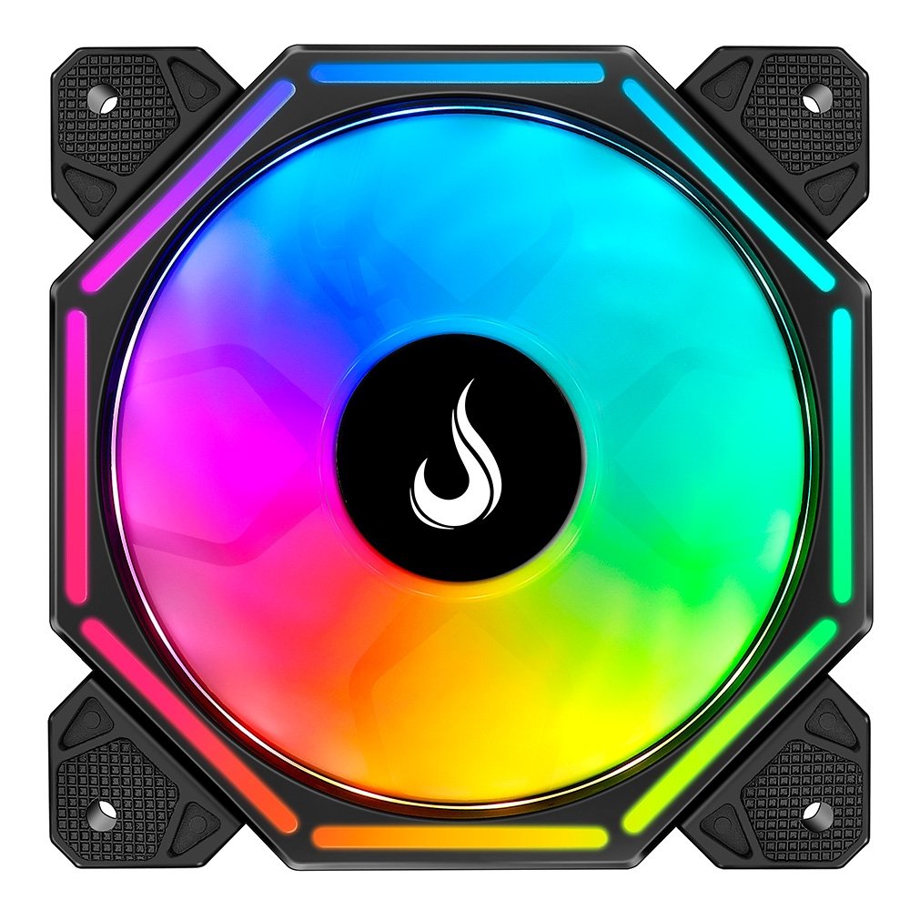 Ventoinha Rise Mode Hex Turbine PWM Reverse, 120mm, ARGB, Preto - RM-H-ARGB-TOR-B-RV 4