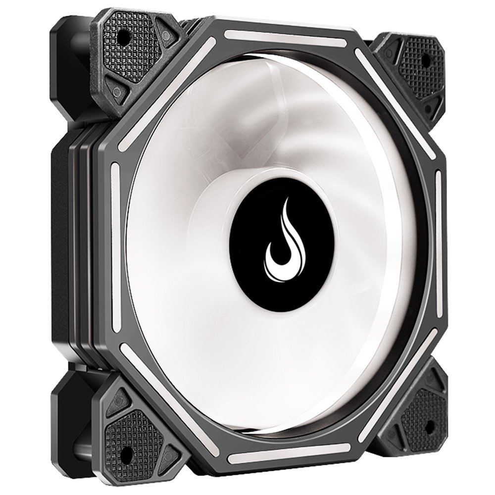 Imagem 5 de 5 do produto Ventoinha Rise Mode Hex Turbine PWM Reverse, 120mm, ARGB, Preto - RM-H-ARGB-TOR-B-RV