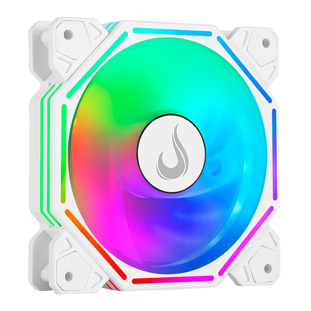 Ventoinha Rise Mode Hex Turbine PWM Reverse, 120mm, ARGB, Branco - RM-H-ARGB-TOR-W-RV - view 2