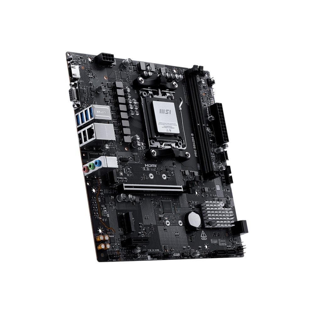 Imagem 3 de 5 do produto Placa-Mãe MSI PRO B840M-B, AMD B840, DDR5, Preto - PRO B840M-B