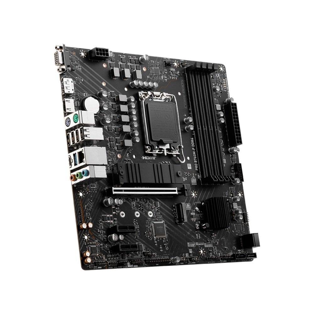 Placa-Mãe MSI PRO B760M-P, Intel B760, DDR4, Preto - PRO B760M-P DDR4 - view 4