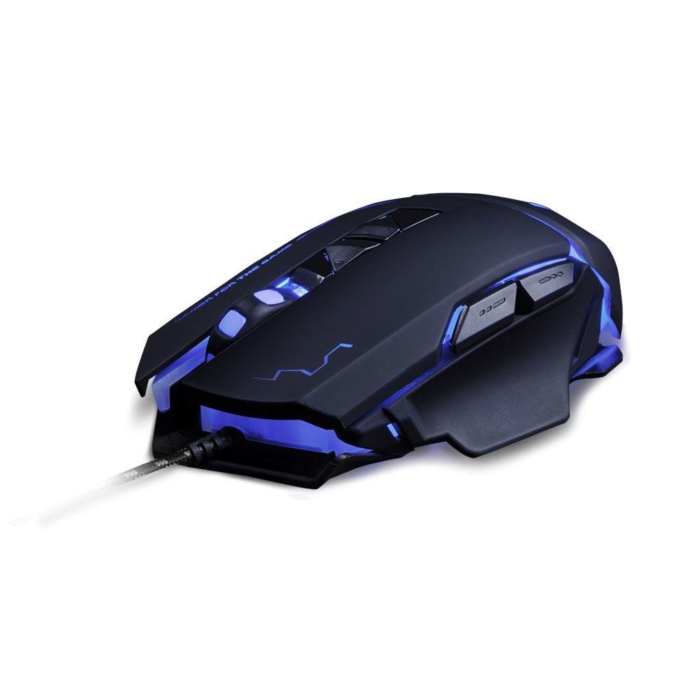 Imagem 6 de 8 do produto Mouse Gamer Warrior 3200DPI 7 Botões Preto com LED - MO261