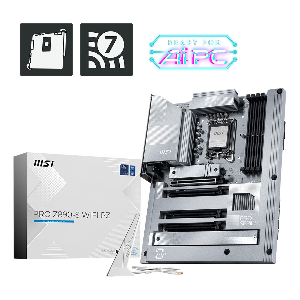 Placa-Mãe MSI PRO Z890-S WIFI PZ, Intel, LGA 1851, ATX, DDR5, Wi-Fi - Z890SPZWIFI 14